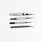 Excel Blades 4 Piece Assorted Tweezers Stainless Steel Precision Tweezers Set 12pk 30416 - alternate 7